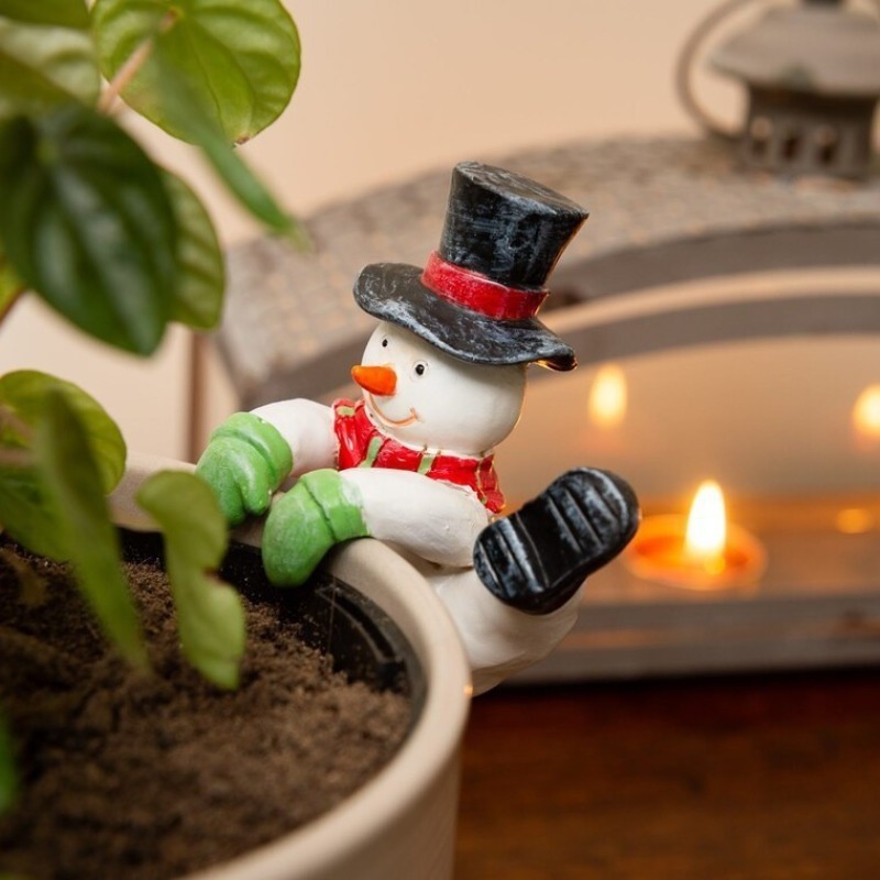 Christmas Santa Snowman Statue - đánh giá và giá Bonsai Garden Wall