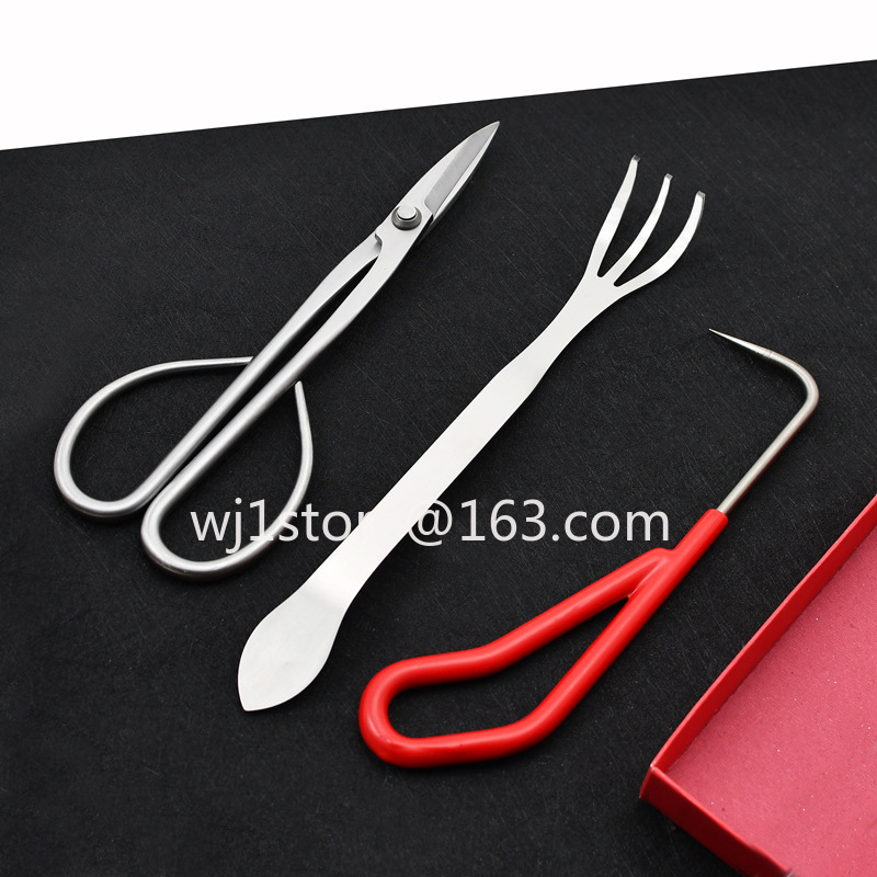 Stainless steel bonsai shears  - đánh giá và giá Root Hook Tool