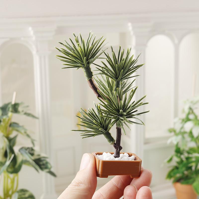 1Pcs 1/12 Dollhouse Simulation - đánh giá và giá Bonsai Garden Tree