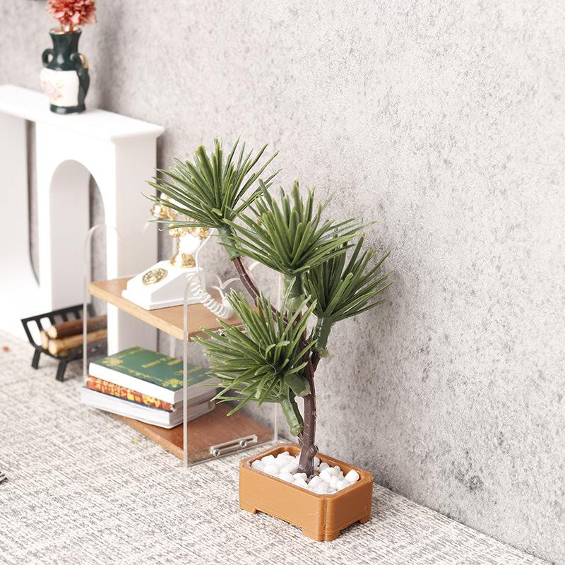 1Pcs 1/12 Dollhouse Simulation - đánh giá và giá Bonsai Garden Tree