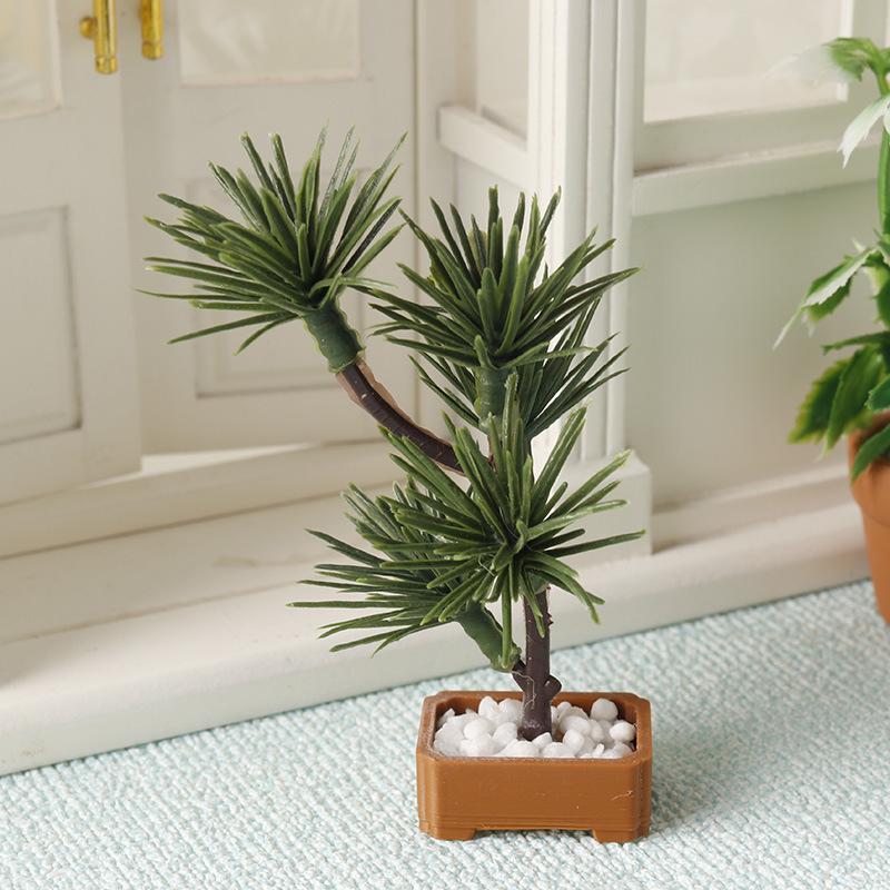 1Pcs 1/12 Dollhouse Simulation - đánh giá và giá Bonsai Garden Tree