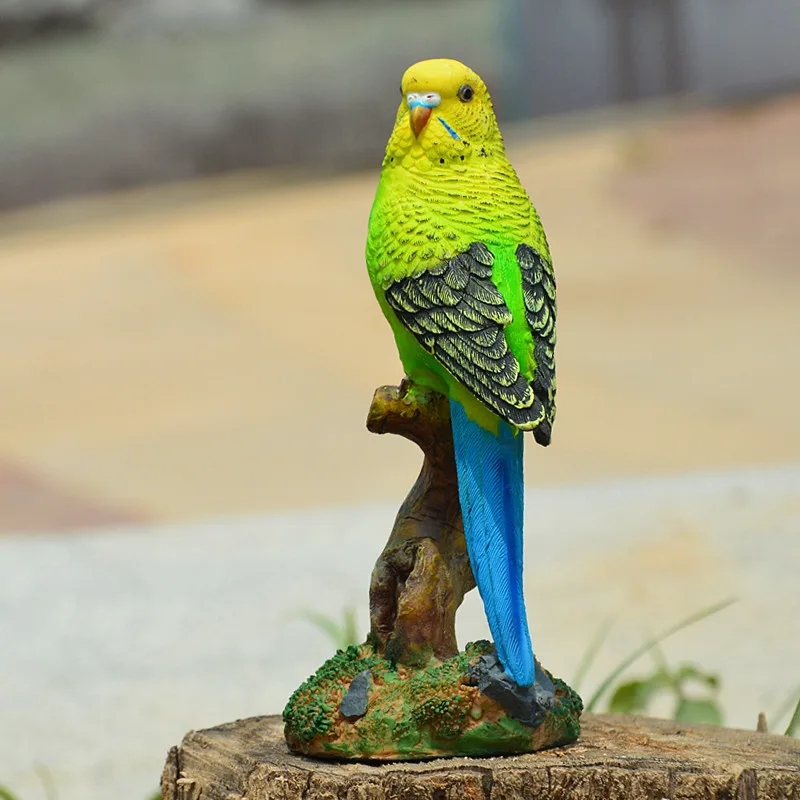Resin Parrot Statue Ornament O - đánh giá và giá Bonsai Garden Wall