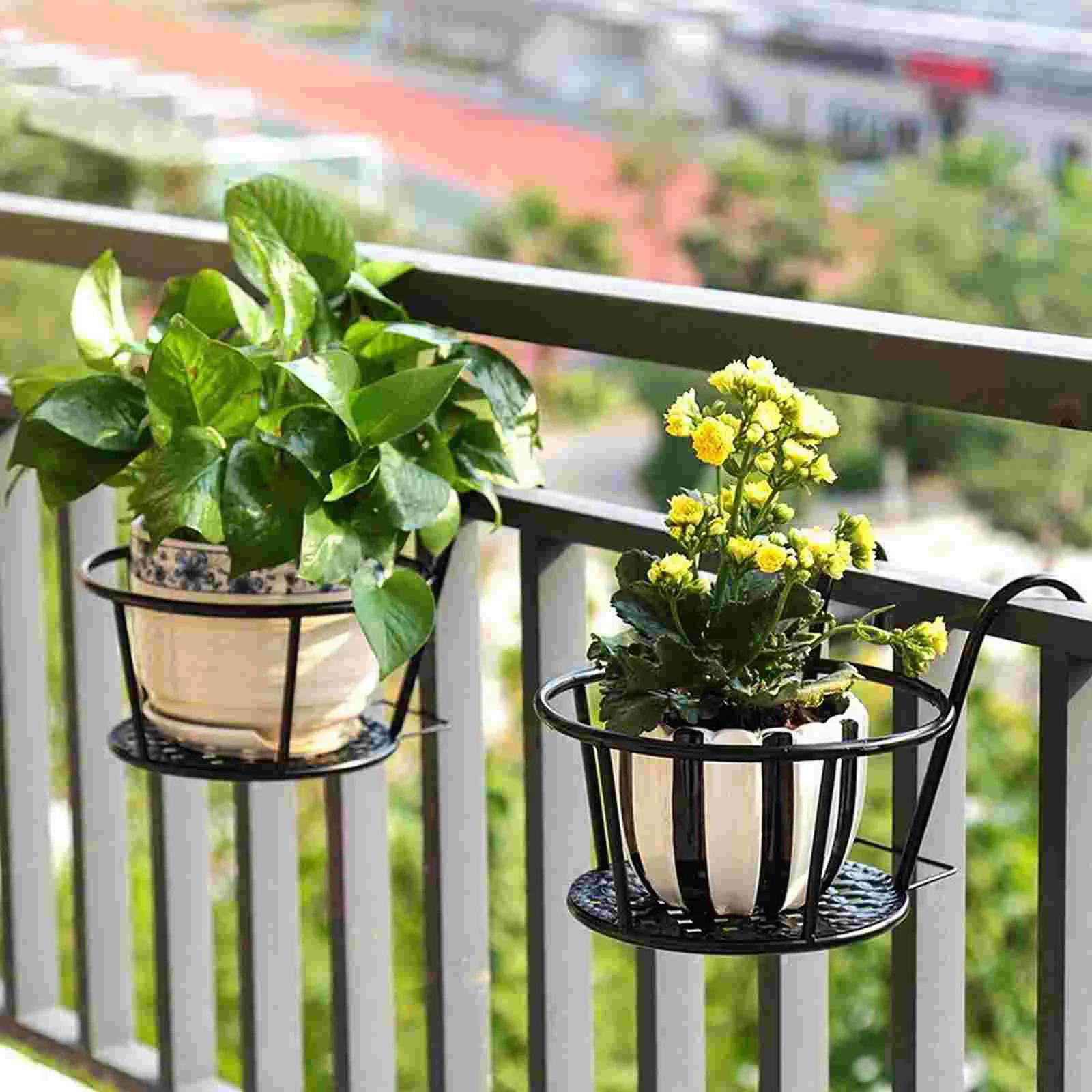 2 Pcs Iron Flower Pot Stand Wa - đánh giá và giá Bonsai Garden Wall